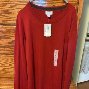 New With Tags! Men’s Old Navy lightweight red pull over sweater size XL
